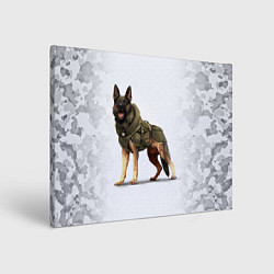 Холст прямоугольный Служебная собака К9 K9, цвет: 3D-принт