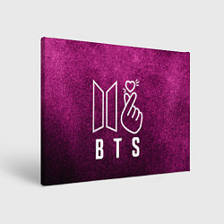 Холст прямоугольный BTS БТС K-Heart Z, цвет: 3D-принт