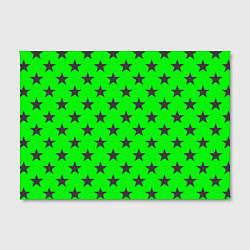 Холст прямоугольный Звездный фон зеленый, цвет: 3D-принт — фото 2