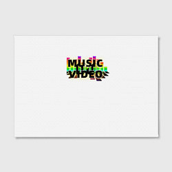 Холст прямоугольный Merch - DJ MUSICVIDEO, цвет: 3D-принт — фото 2