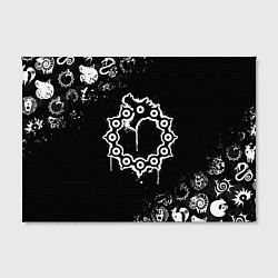 Холст прямоугольный 7 СМЕРТНЫХ ГРЕХОВ МЕЛОДИАС СИМВОЛ ДРАКОН, цвет: 3D-принт — фото 2