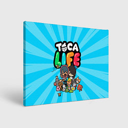 Холст прямоугольный Toca Life, цвет: 3D-принт