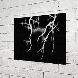 Холст прямоугольный GHOSTEMANE Lightning Гостмейн Молния Надпись, цвет: 3D-принт — фото 2