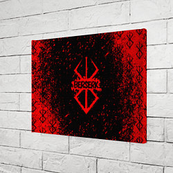 Холст прямоугольный BERSERK logo elements, цвет: 3D-принт — фото 2