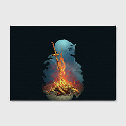 Холст прямоугольный Witcher 3 костер, цвет: 3D-принт — фото 2