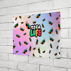 Холст прямоугольный Toca Life: Smile Logo, цвет: 3D-принт — фото 2