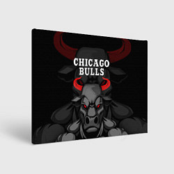 Холст прямоугольный CHICAGO BULLS ЯРОСТНЫЙ БЫК, цвет: 3D-принт