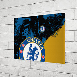 Холст прямоугольный ЧЕЛСИ CHELSEA GOLDEN LOGO, цвет: 3D-принт — фото 2