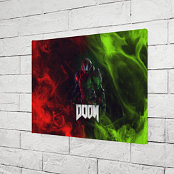Холст прямоугольный Doomguy Doom, цвет: 3D-принт — фото 2