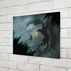 Холст прямоугольный TES FUS RO DAH DRAGON, цвет: 3D-принт — фото 2