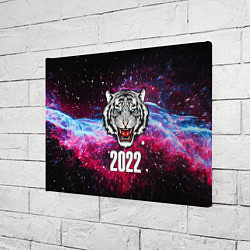 Холст прямоугольный ЧЁРНЫЙ ТИГР НОВЫЙ ГОД 2022 GRAY TIGER NEW YEAR, цвет: 3D-принт — фото 2