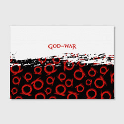 Холст прямоугольный God of War Logo Pattern, цвет: 3D-принт — фото 2