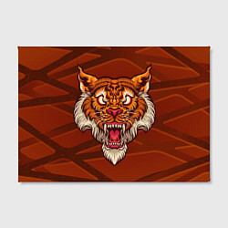 Холст прямоугольный Тигр Evil, цвет: 3D-принт — фото 2