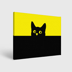 Холст прямоугольный Котик голова кота, цвет: 3D-принт