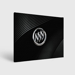Холст прямоугольный Buick Black wave background, цвет: 3D-принт