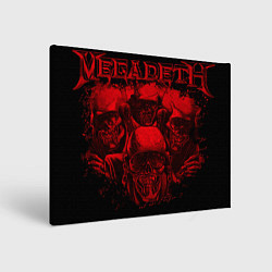 Холст прямоугольный Megadeth skeletons, цвет: 3D-принт