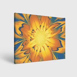 Холст прямоугольный Солнечный цветок Абстракция 535-332-32, цвет: 3D-принт