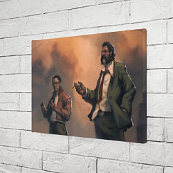 Холст прямоугольный Напарники в раздумьях, цвет: 3D-принт — фото 2