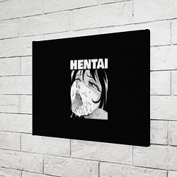 Холст прямоугольный HENTAI девочка ahegao, цвет: 3D-принт — фото 2