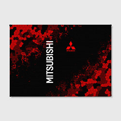 Холст прямоугольный MITSUBISHIC MILITARY GEOMETRY RED, цвет: 3D-принт — фото 2