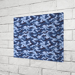 Холст прямоугольный Синий Камуфляж Camouflage, цвет: 3D-принт — фото 2