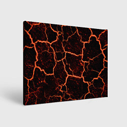 Холст прямоугольный Раскаленная лаваhot lava, цвет: 3D-принт