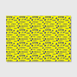 Холст прямоугольный GYM Спортзал, цвет: 3D-принт — фото 2