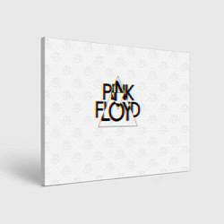 Холст прямоугольный PINK FLOYD LOGO ПИНК ФЛОЙД ГЛИТЧ, цвет: 3D-принт