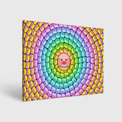 Холст прямоугольный Psychedelic Lalafanfan, цвет: 3D-принт