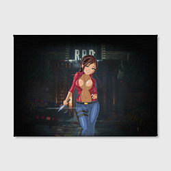 Холст прямоугольный Claire Redfield from Resident Evil 2 remake by sex, цвет: 3D-принт — фото 2