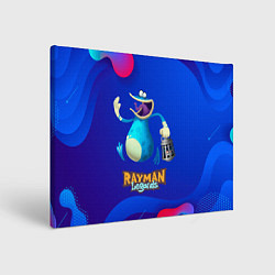 Холст прямоугольный Синий globox Rayman, цвет: 3D-принт