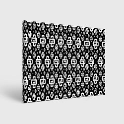 Холст прямоугольный Black Pattern Dope Camo Dope Street Market, цвет: 3D-принт