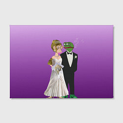 Холст прямоугольный Свадьба - Чертовски привлекательные, цвет: 3D-принт — фото 2