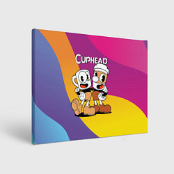 Холст прямоугольный Cuphead Show Чашечки, цвет: 3D-принт