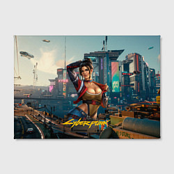 Холст прямоугольный Panam Cyberpunk2077 18, цвет: 3D-принт — фото 2