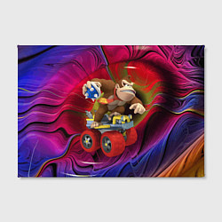 Холст прямоугольный Mario Donkey Kong Nintendo Video Game, цвет: 3D-принт — фото 2