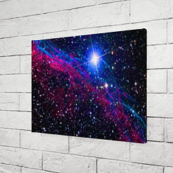 Холст прямоугольный Открытый космос Star Neon, цвет: 3D-принт — фото 2