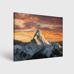 Холст прямоугольный Та самая Джомолунгма Сагарматха Everest, цвет: 3D-принт