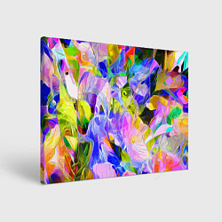 Холст прямоугольный Красочный цветочный узор Весна - Лето 2023 Colorfu, цвет: 3D-принт
