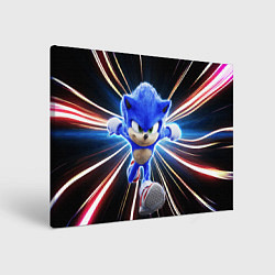 Холст прямоугольный Speed Sonic, цвет: 3D-принт