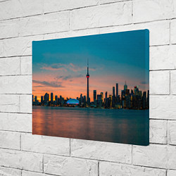 Холст прямоугольный Закат в Торонто, цвет: 3D-принт — фото 2