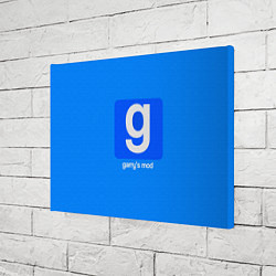 Холст прямоугольный Garrys Mod логотип, цвет: 3D-принт — фото 2