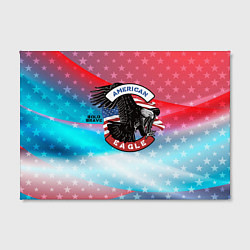 Холст прямоугольный Американский орел USA, цвет: 3D-принт — фото 2