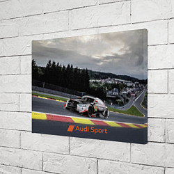 Холст прямоугольный Audi Sport Racing team Ауди Спорт Гоночная команда, цвет: 3D-принт — фото 2