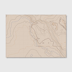 Холст прямоугольный Песчаная Топографическая Карта, цвет: 3D-принт — фото 2
