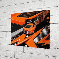 Холст прямоугольный Vintage Tron Ретро-автомобиль, цвет: 3D-принт — фото 2