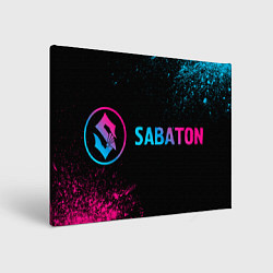 Холст прямоугольный Sabaton Neon Gradient, цвет: 3D-принт