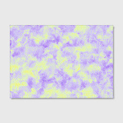 Холст прямоугольный Нежный желто-фиолетовый тай дай, цвет: 3D-принт — фото 2