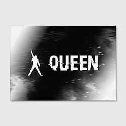 Холст прямоугольный Queen Glitch на темном фоне, цвет: 3D-принт — фото 2