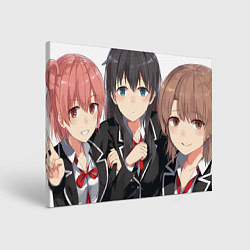 Холст прямоугольный Yui team OreGairu, цвет: 3D-принт